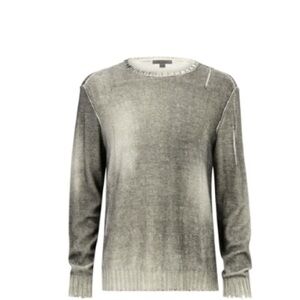 John Varvatos men’s sweater Brand New Size Med.  this can be unisex distressed.